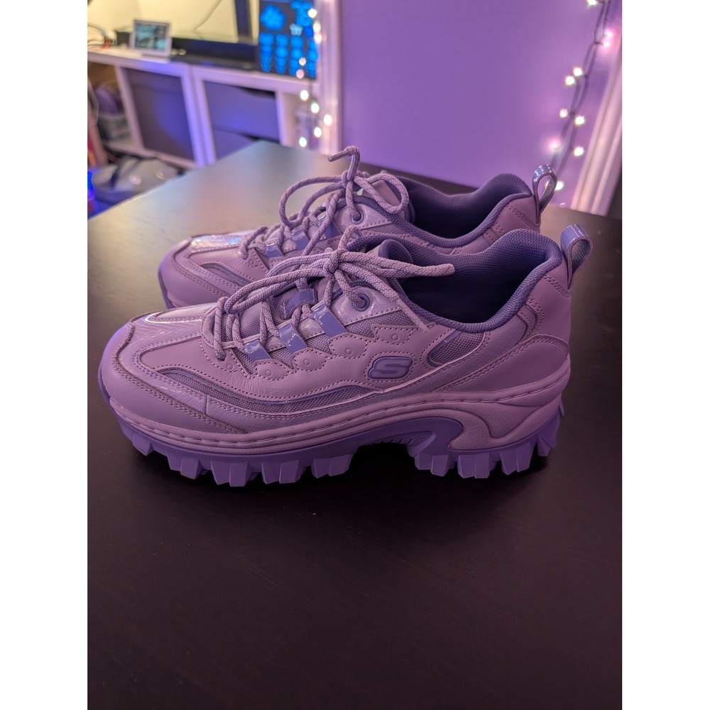 Skechers DLites DLux Doja Cat Lavender Purple Chunky Platform 177943